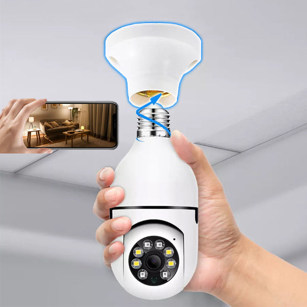 Cámara inteligente de seguridad de bombilla | BULBCAM | 360°