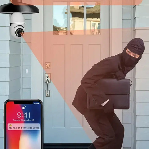 Cámara inteligente de seguridad de bombilla | BULBCAM | 360°