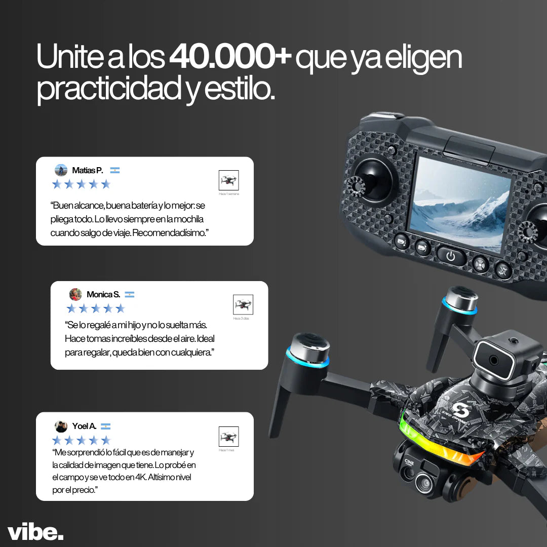 Drone con Cámara Dual 4K – Fotografía Aérea en Ultra HD