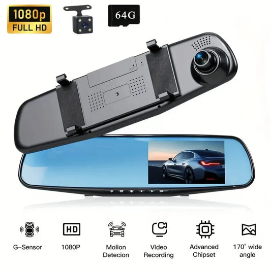 Camara Retrovisor HD - Vista panoramica delantera y trasera / delantera y trasera